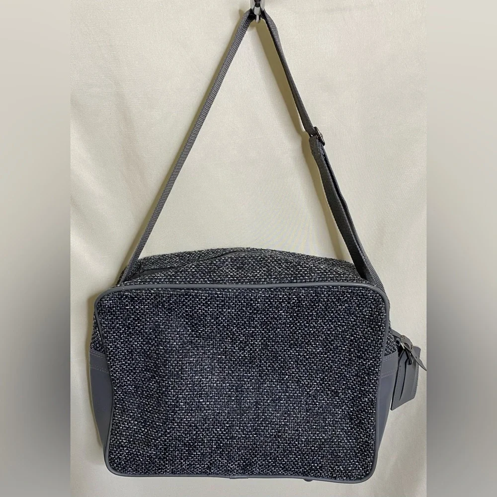 Unisex Vintage Oscar De La Renta Tweed Weekender Travel Bag